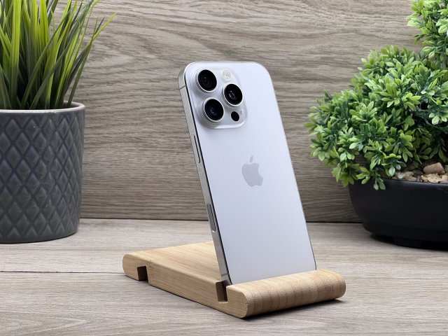 Hibátlan iPhone 16 Pro White Titanium 128GB 2 ÉV Garanciával 97%
