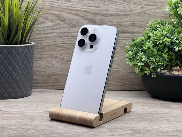 Hibátlan iPhone 16 Pro White Titanium 128GB 2 ÉV Garanciával 97%
