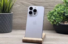 Hibátlan iPhone 16 Pro White Titanium 128GB 2 ÉV Garanciával 97%