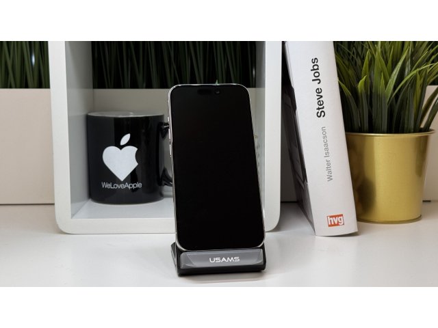 iPhone 15 Pro 512GB, Fehér Titán, Független, Számla, 2 Év Garancia, 87%