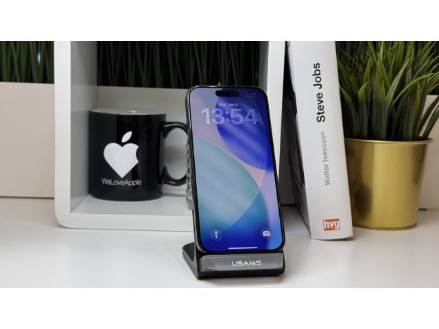 iPhone 15 Pro 256GB, Kék Titán, Független, Számla, 2 Év Garancia, 98%