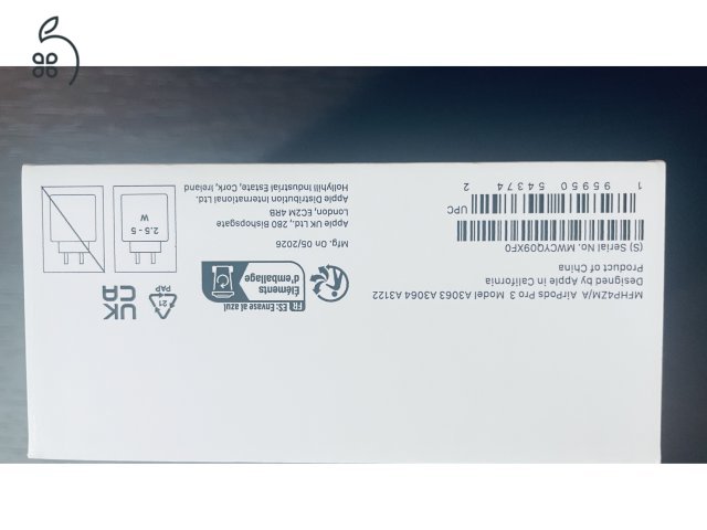 Apple AirPods Pro 3 – újszerű, számlával és garanciával