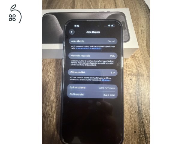 Eladó iPhone 15 Pro Max 256 GB – modellváltás miatt