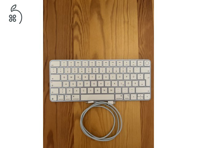 APPLE Magic Keyboard Touch ID-val, USB-C töltőport, 2024 - Német - ÚJ