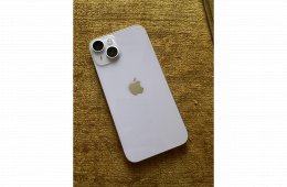 Eladó Iphone 14 hibátlan Független 1 gazdis.128gb Lila.