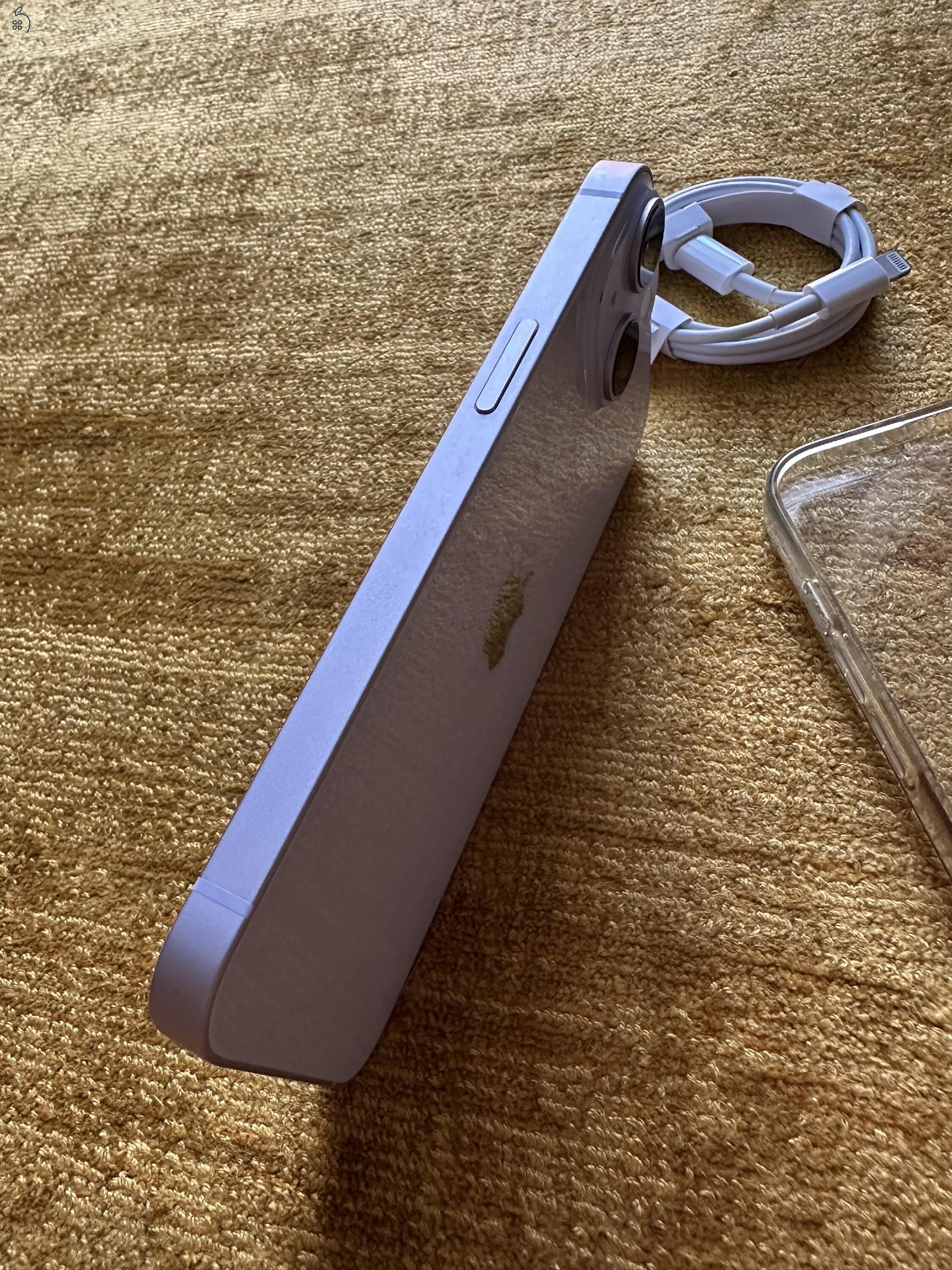 Eladó Iphone 14 hibátlan Független 1 gazdis.128gb Lila.