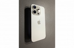 Eladó iPhone 15 Pro 256 GB fehér/titán – kitűnő állapotban