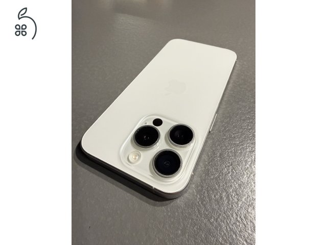 Eladó iPhone 15 Pro 256 GB fehér/titán – kitűnő állapotban