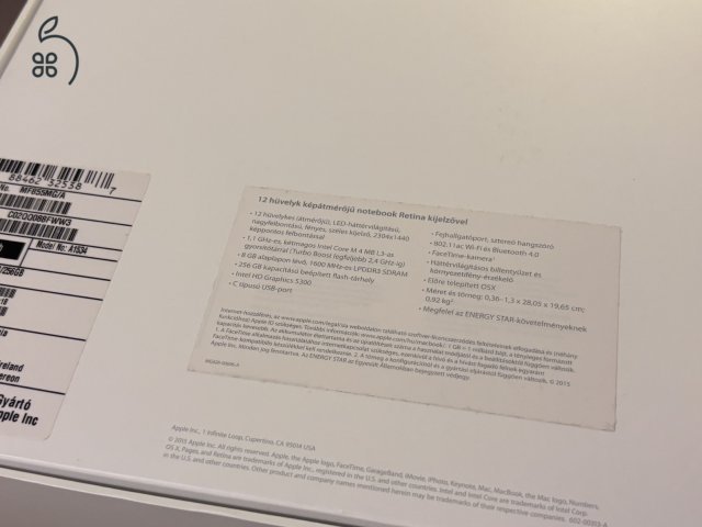 Apple MacBook Retina 12