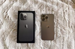 iPhone 13 Pro 128GB Grafitszürke + 7 db tok + üvegfólia szett! 