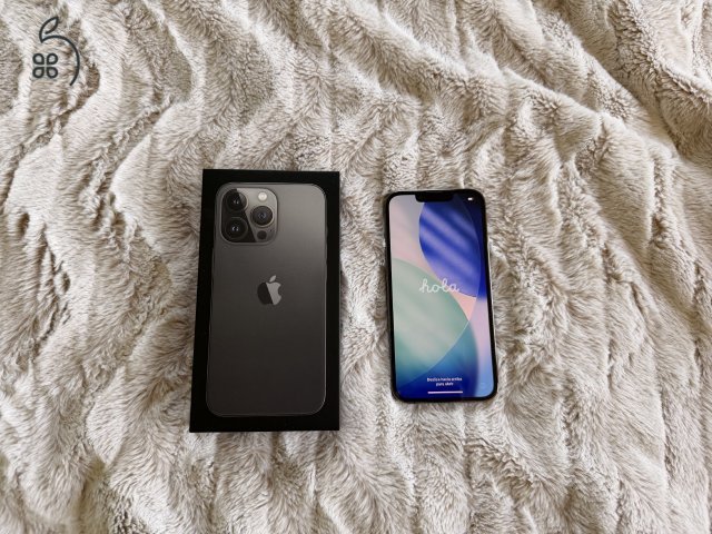 iPhone 13 Pro 128GB Grafitszürke + 7 db tok + üvegfólia szett! 