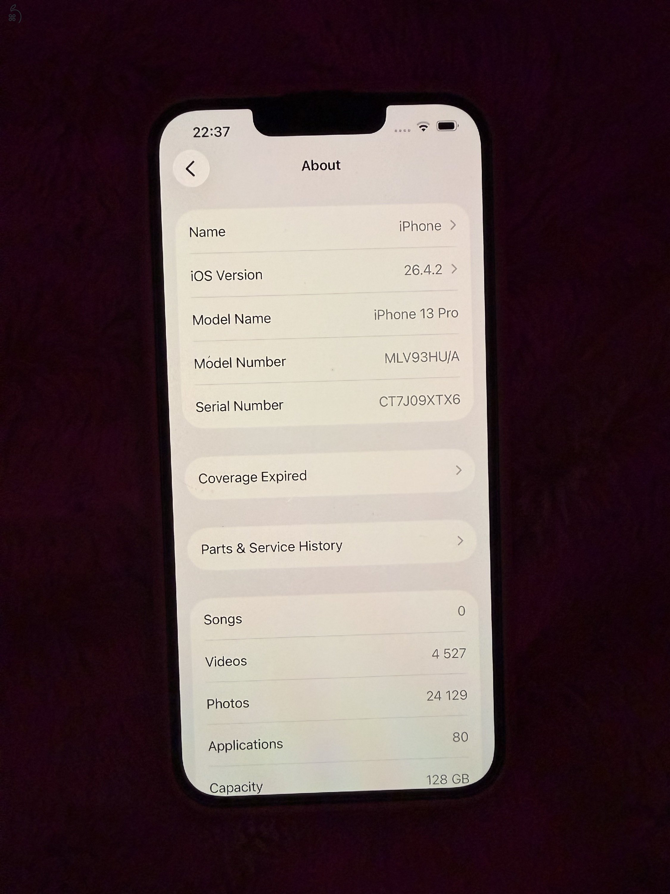 iPhone 13 Pro 128GB Grafitszürke + 7 db tok + üvegfólia szett! 