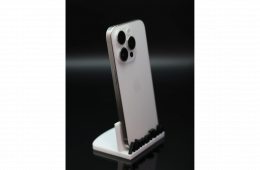 Apple iPhone 15 Pro eSIM 256 GB White Titanium 100% akku - 12 HÓ GARANCIA