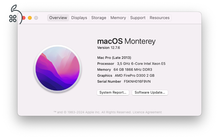 Eladó MacPro 6.1-3,5 GHz 6-Core Intel Xeon E5