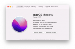 Eladó MacPro 6.1-3,5 GHz 6-Core Intel Xeon E5