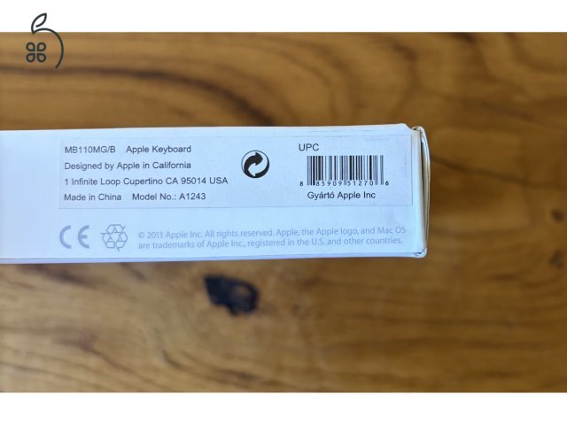 Apple Keyboard A1243 alkatrésznek, dobozában
