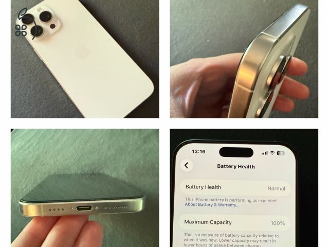 Iphone 16 pro max fehér titán