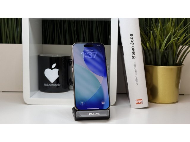 iPhone 16 Pro 256GB, Sivatagszínű Titán, Független, Számla, 2 Év Garancia, 92%