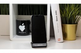 iPhone 15 Pro 256GB, Fekete Titán, Független, Számla, 2 Év Garancia, 81%