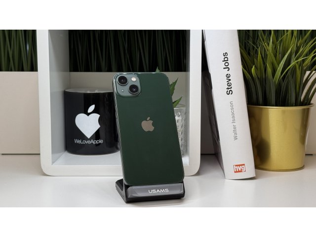 iPhone 13 128GB, Zöld, Független, Számla, 2 Év Garancia, 89%