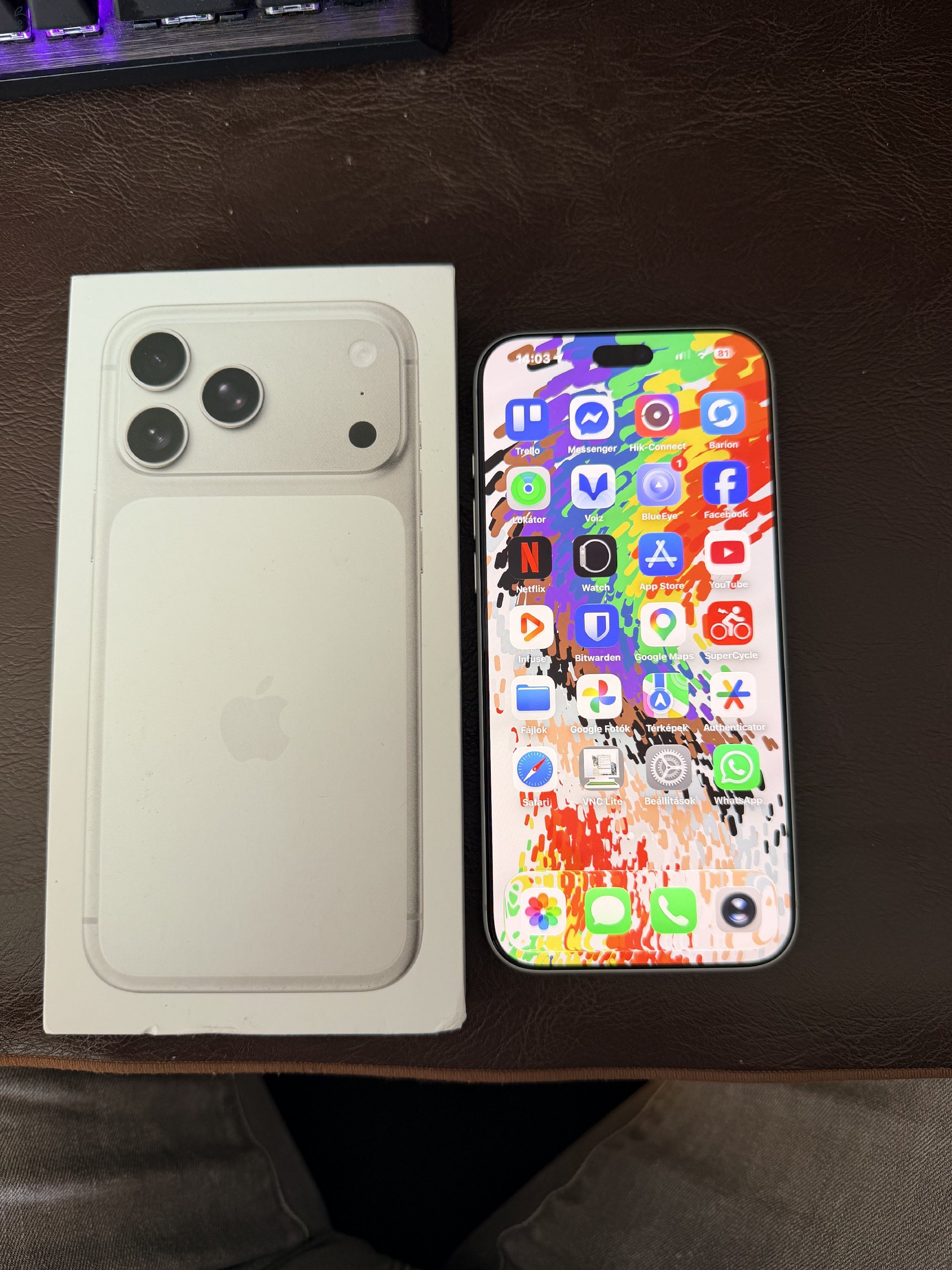 iPhone 17 Pro Max 256GB Ezüst 3 hónaposan