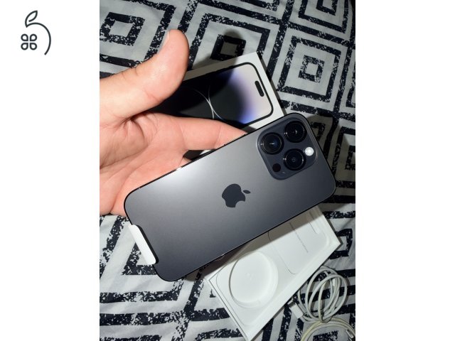 Apple iPhone 14 Pro 128GB - Új- Space Black - Akku 100%