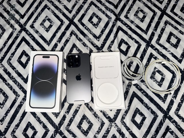 Apple iPhone 14 Pro 128GB - Új- Space Black - Akku 100%
