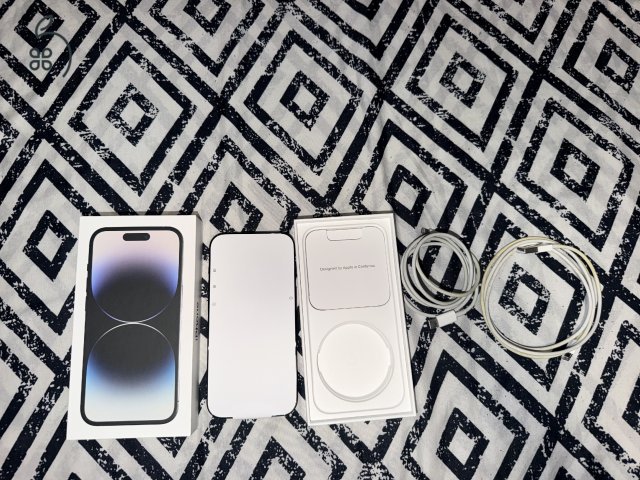 Apple iPhone 14 Pro 128GB - Új- Space Black - Akku 100%