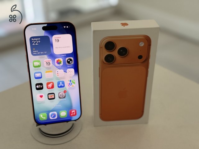 iPhone 17 Pro 512GB Független/2028.09.19.Apple gar./Akku 99%/