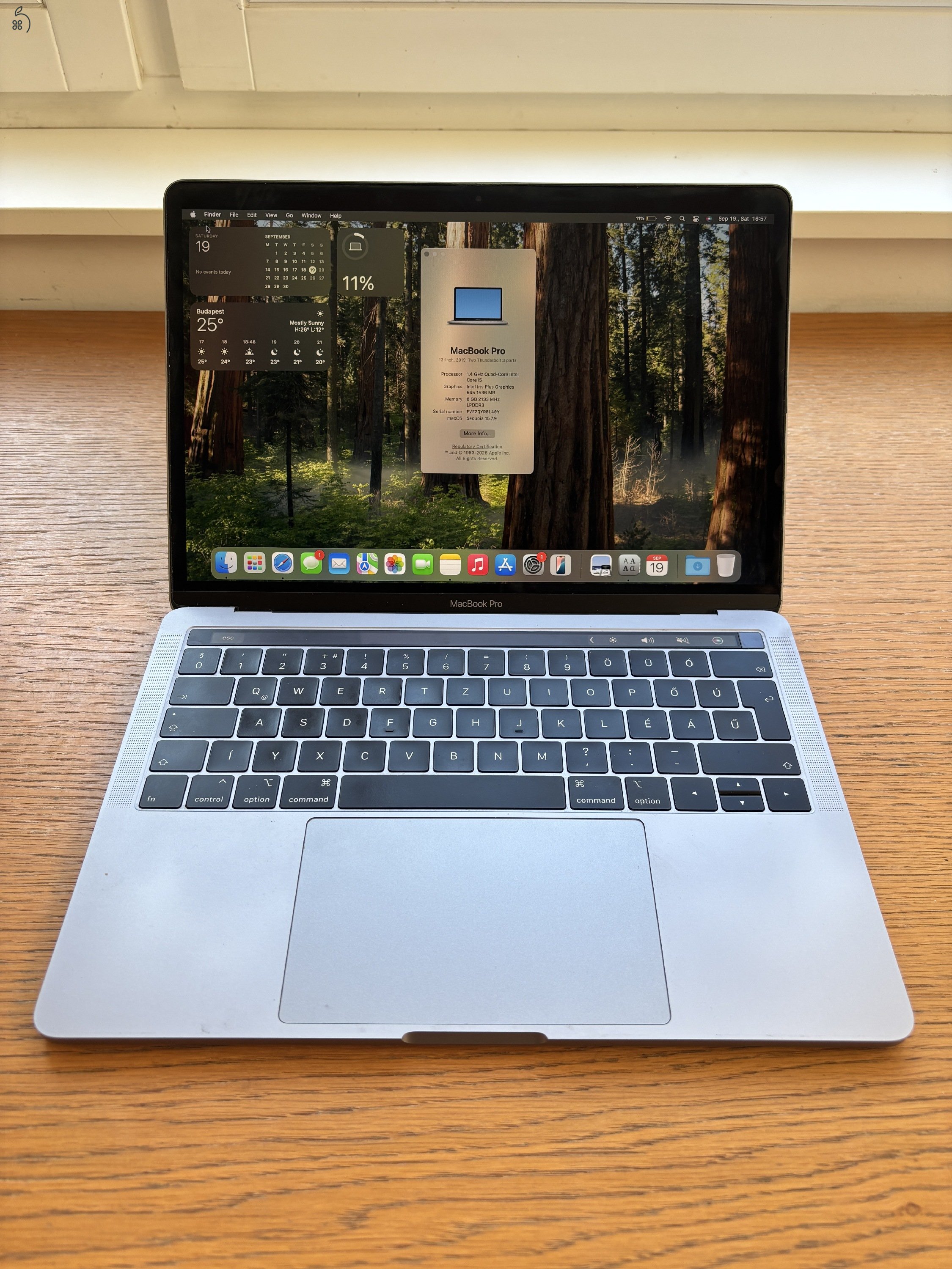 MacbookPro 13'', 2019, Intel i5, 128 GB SSD, 8 GB RAM, 