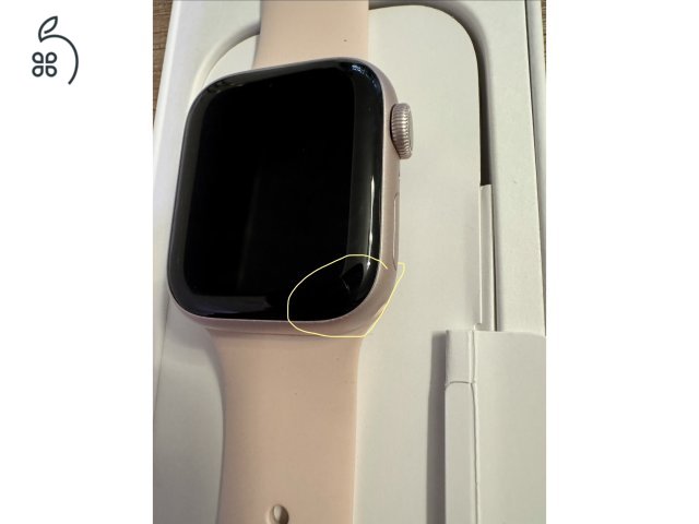 Apple Watch Series 9-em, 41 mm-es, GPS-es változat Rózsaszín