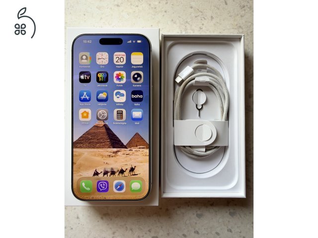 Iphone 17 Pro 256 GB Silver színben 100% -os Akkuval