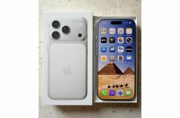 Iphone 17 Pro 256 GB Silver színben 100% -os Akkuval