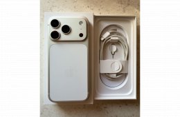 Iphone 17 Pro 256 GB Silver színben 100% -os Akkuval