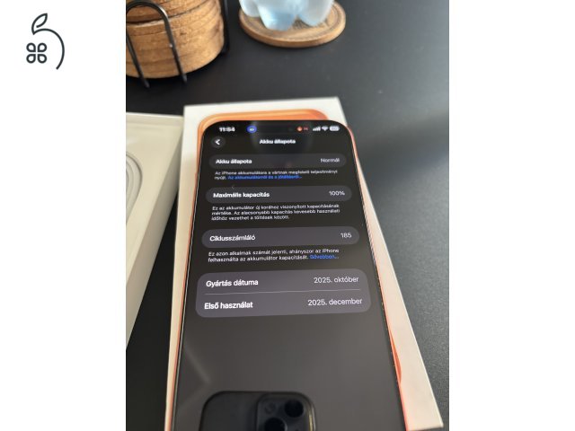 HIBÁTLAN iPhone 17 Pro MAX 100%akku, 2028.decemberig garis