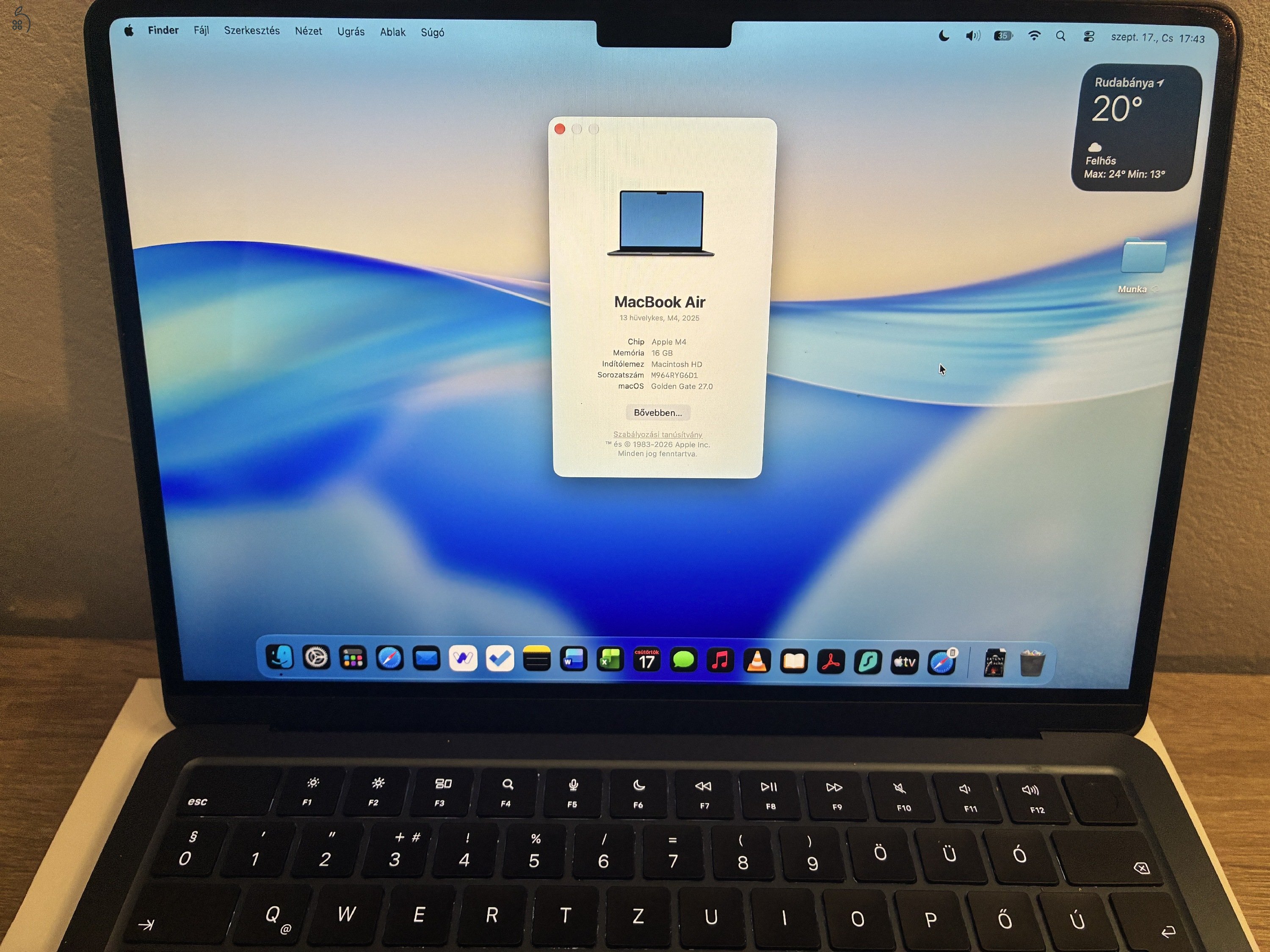 Macbook Air M4 256 GB