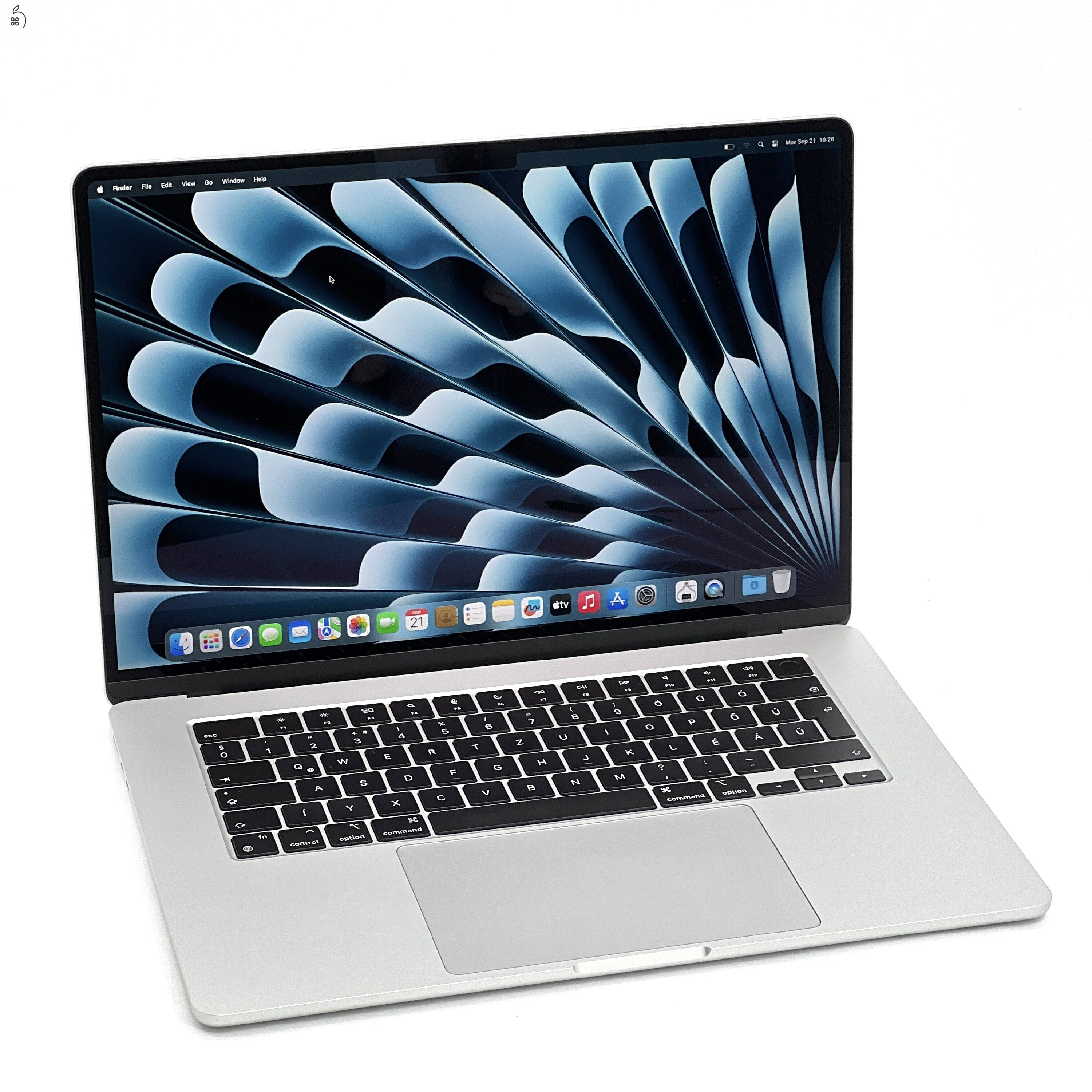 MacBook Air 15″ 2024, M3 8 Core, 16 GB RAM, 10 core GPU, 512 GB SSD, Silver 27% Áfás, 0607AB 