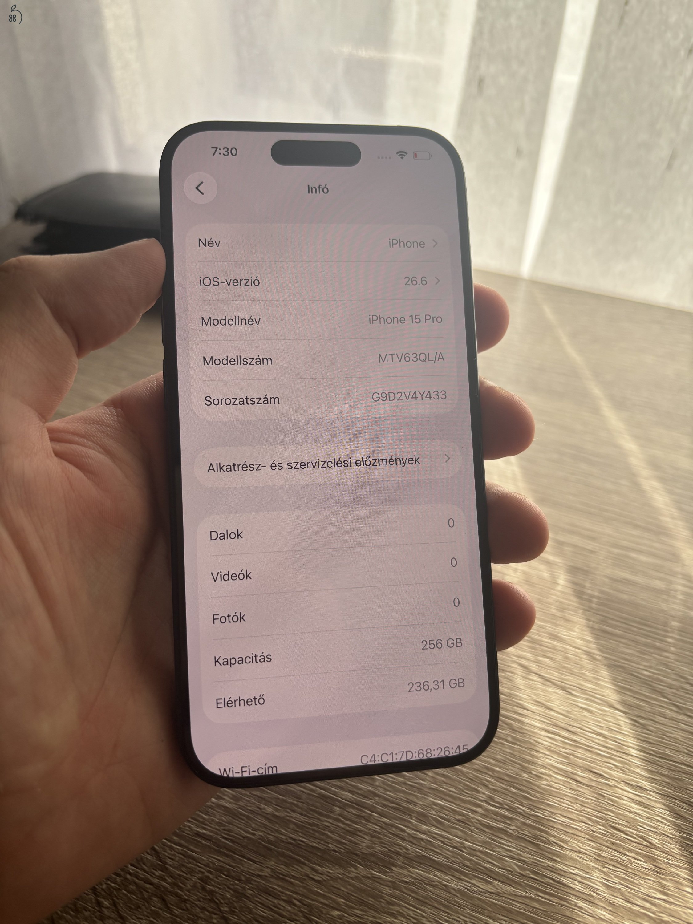 Iphone 15 pro 256gb