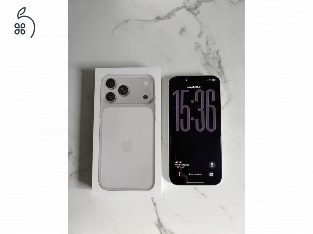 IPHONE 17 PRO MAX 256GB EZÜST - TÖBB MINT 2 ÉV GARANCIÁVAL, KÁRTYAFÜGGETLEN, TEHERMENTES
