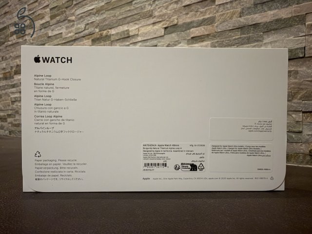 Apple Watch Ultra burgundi színű Alpesi pánt (bontatlan új) eladó