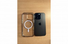 Hibátlan iPhone 16 Pro 128 GB Fekete Titán, Kártyafüggetlen, 1 év garancia, 92% akku