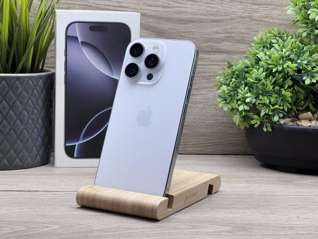 iPhone 16 Pro White Titanium 128GB 2 ÉV Garanciával Számlával