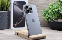 Hibátlan iPhone 16 Pro Natural Titanium 128GB 2 ÉV Garanciával Számlával