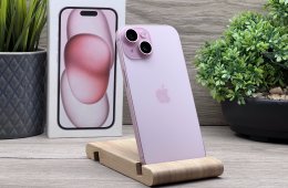 Hibátlan iPhone 15 Pink 128GB 2 ÉV Garanciával Számlával Aksi 100%