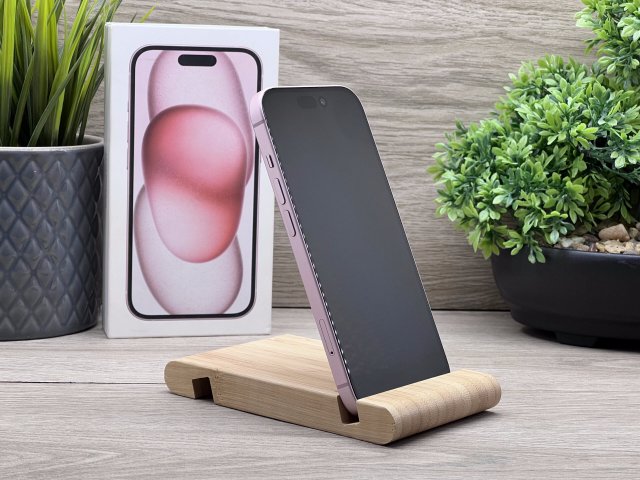 Hibátlan iPhone 15 Pink 128GB 2 ÉV Garanciával Számlával Aksi 100%