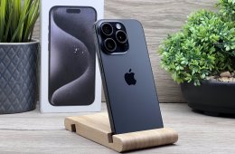 Hibátlan iPhone 15 Pro Black Titanium 128GB 2 ÉV Garanciával Számlával Aksi 100%