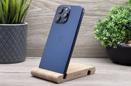 Hibátlan iPhone 15 Pro Max Blue Titanium 256GB 2 ÉV Garanciával Számlával