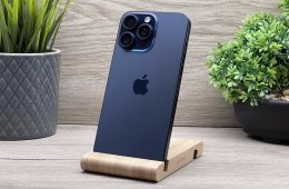 Hibátlan iPhone 15 Pro Max Blue Titanium 256GB 2 ÉV Garanciával Számlával