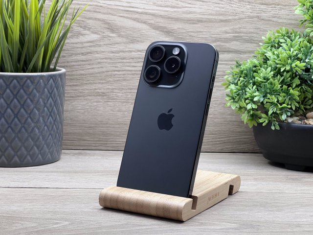 Hibátlan iPhone 15 Pro Black Titanium 256GB 2 ÉV Garanciával Számlával