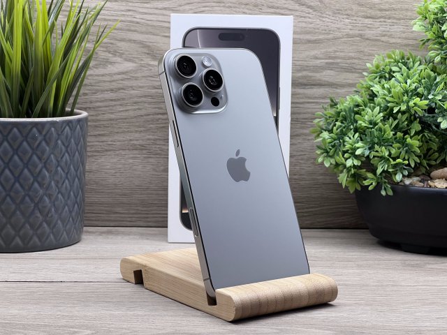 Hibátlan iPhone 16 Pro Max Natural Titanium 256GB 2 ÉV Garanciával Számlával